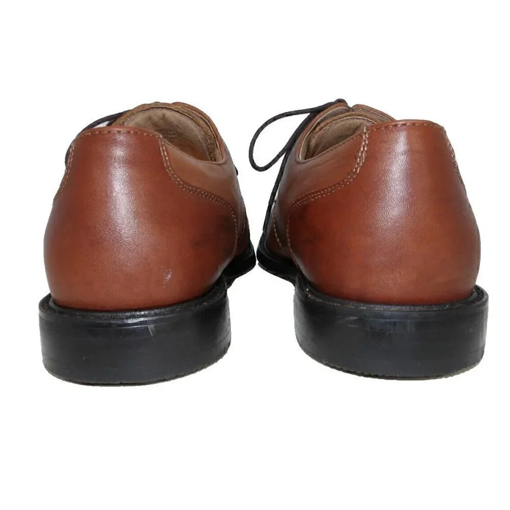 FLORSHEIM brown leather lace up oxford dress shoes men's size 10 D